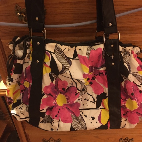 FLOWERED TOTE BAG - Picture 1 of 1